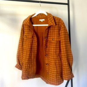 Madewell windowpane flannel size S